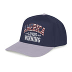 America Loves Winning Patriotic Hat – American Flag Cap