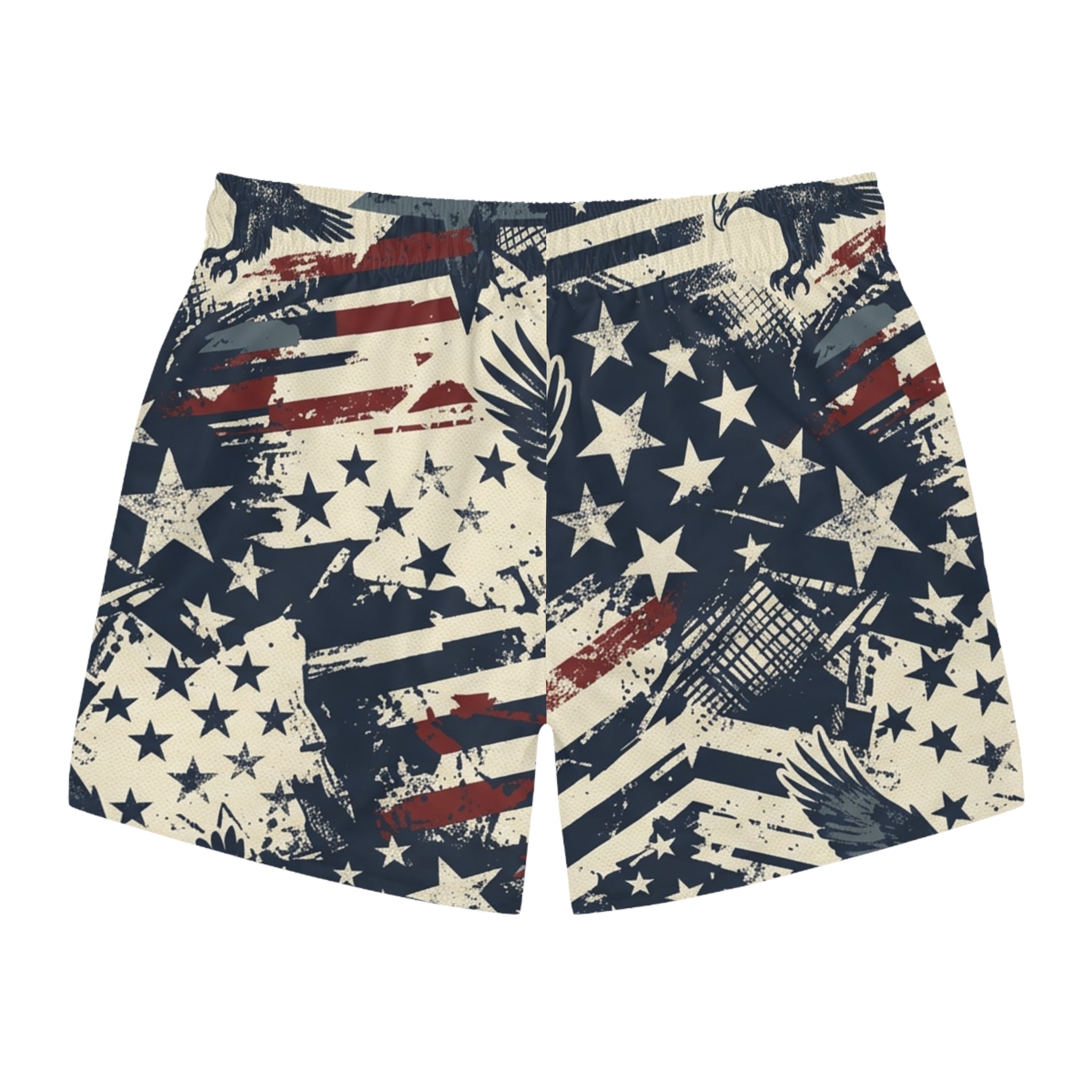 Freedom Camo Swim Trunks — Patriotic Camo Swimwear Printify