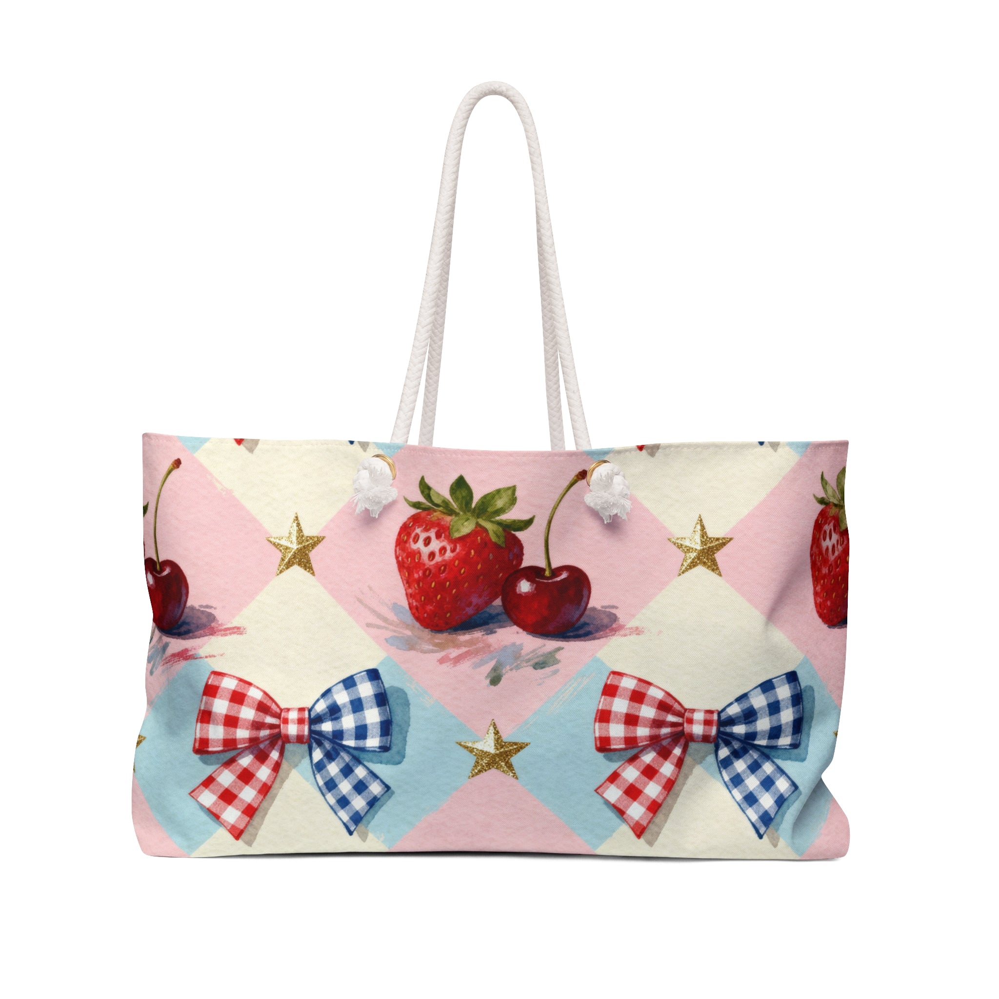 Sweet Liberty Bows & Berries Weekender Tote Printify