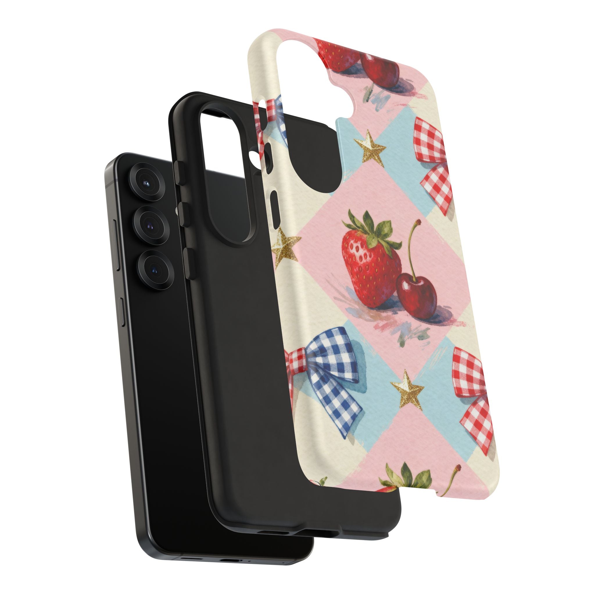 Americana Coquette Cherry Picnic Phone Case Printify