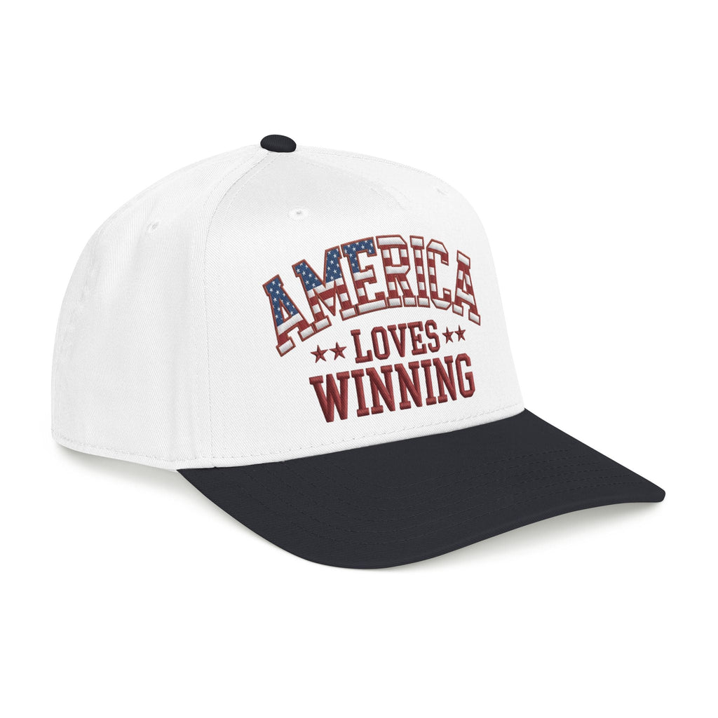 America Loves Winning Patriotic Hat – American Flag Cap
