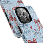 Patriotic Coquette Bows & Fireworks Phone Case Printify