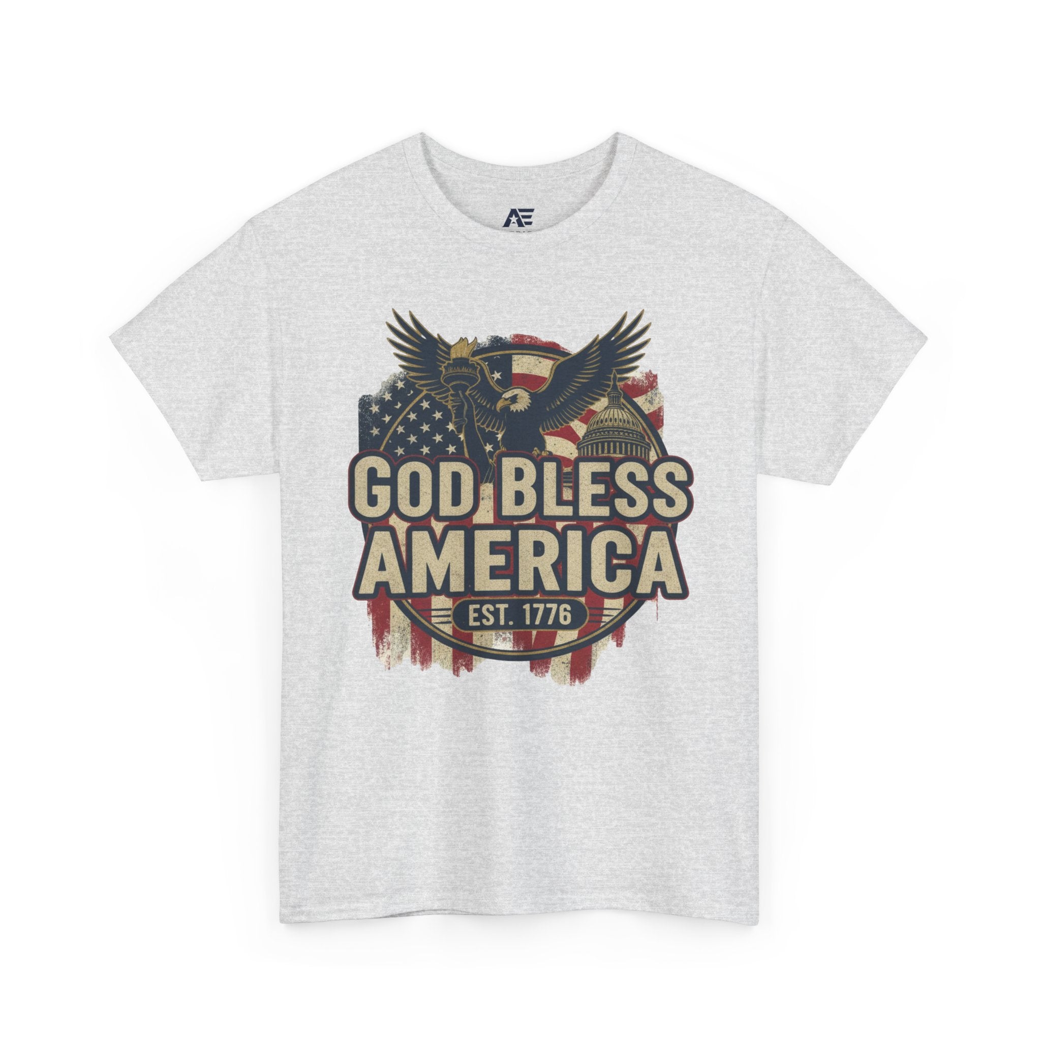 God Bless America 1776 Patriotic T-Shirt – Vintage American Heritage Tee