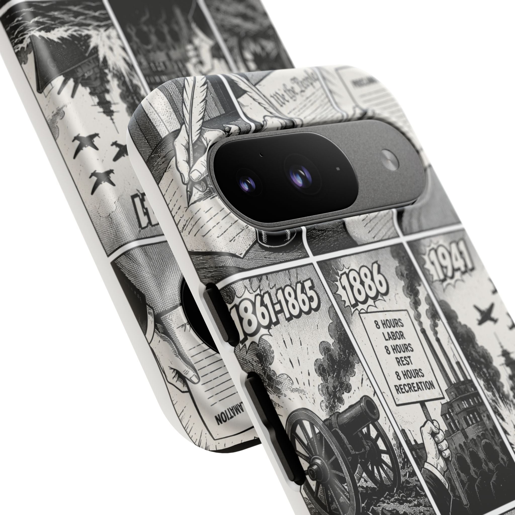 America Through the Ages Comic History Phone Case Printify