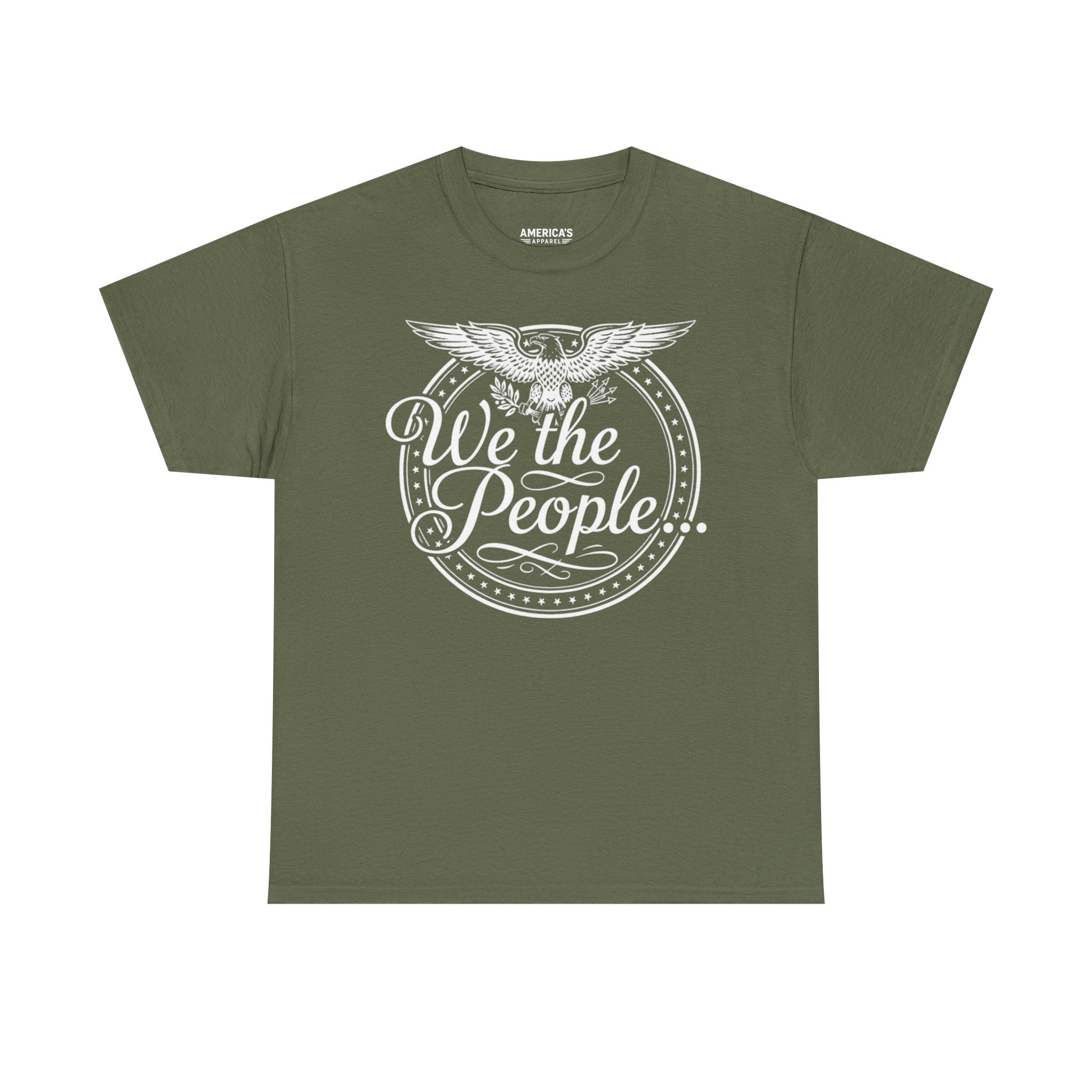 We The People Patriotic Seal T-Shirt – Unisex Heavy Cotton Tee Printify