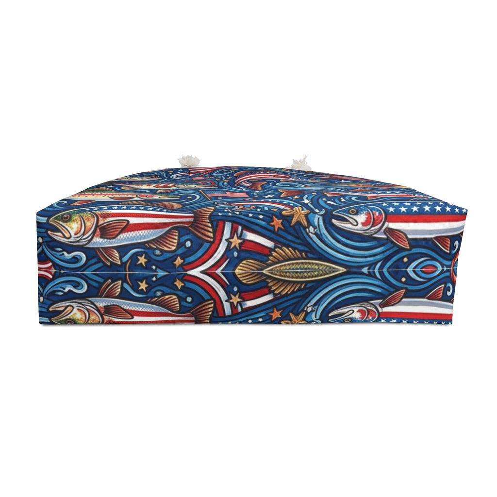 Patriotic Angler Weekender Tote Printify