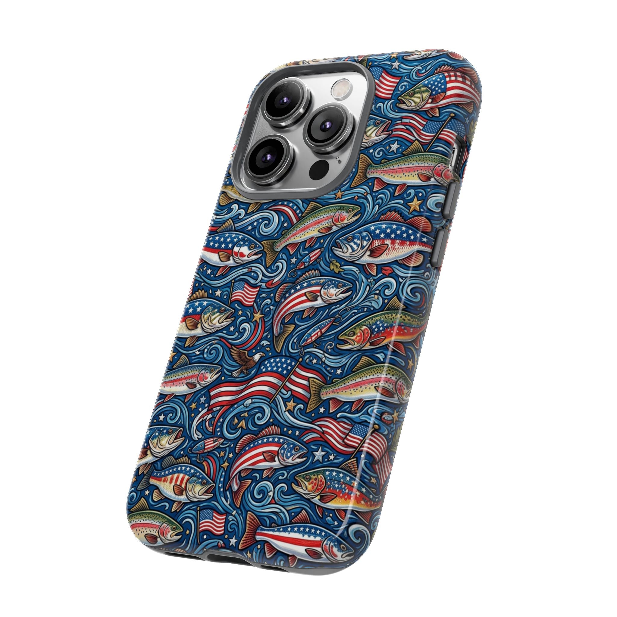 Patriotic Fishing Waters Phone Case Printify