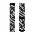 Freedom Eagle Crew Socks – Vintage Patriotic American Eagle Socks Printify
