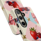 Americana Coquette Cherry Picnic Phone Case Printify
