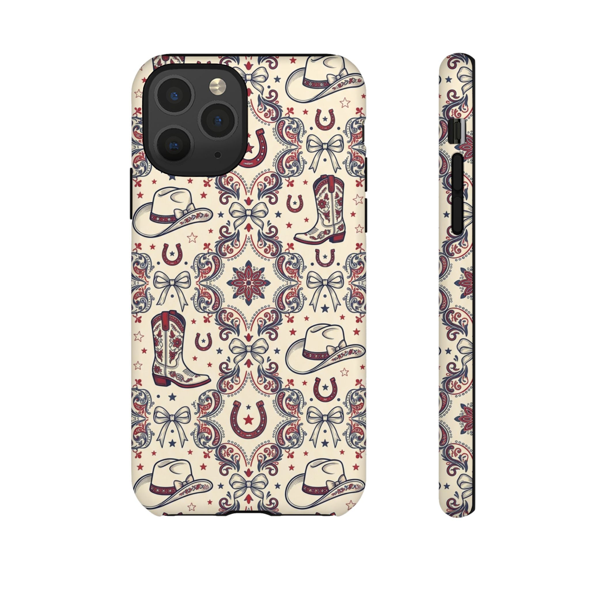Americana Cowgirl Coquette Phone Case Printify