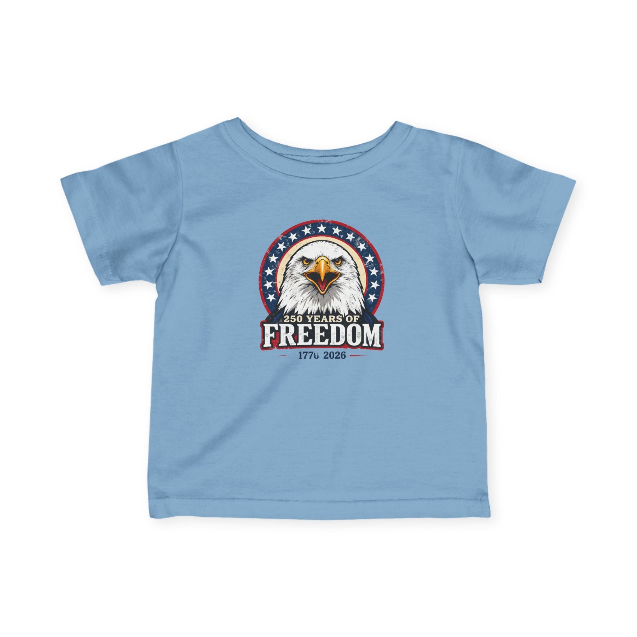 Patriotic Bald Eagle Infant Tee — Freedom Eagle Baby Shirt Printify
