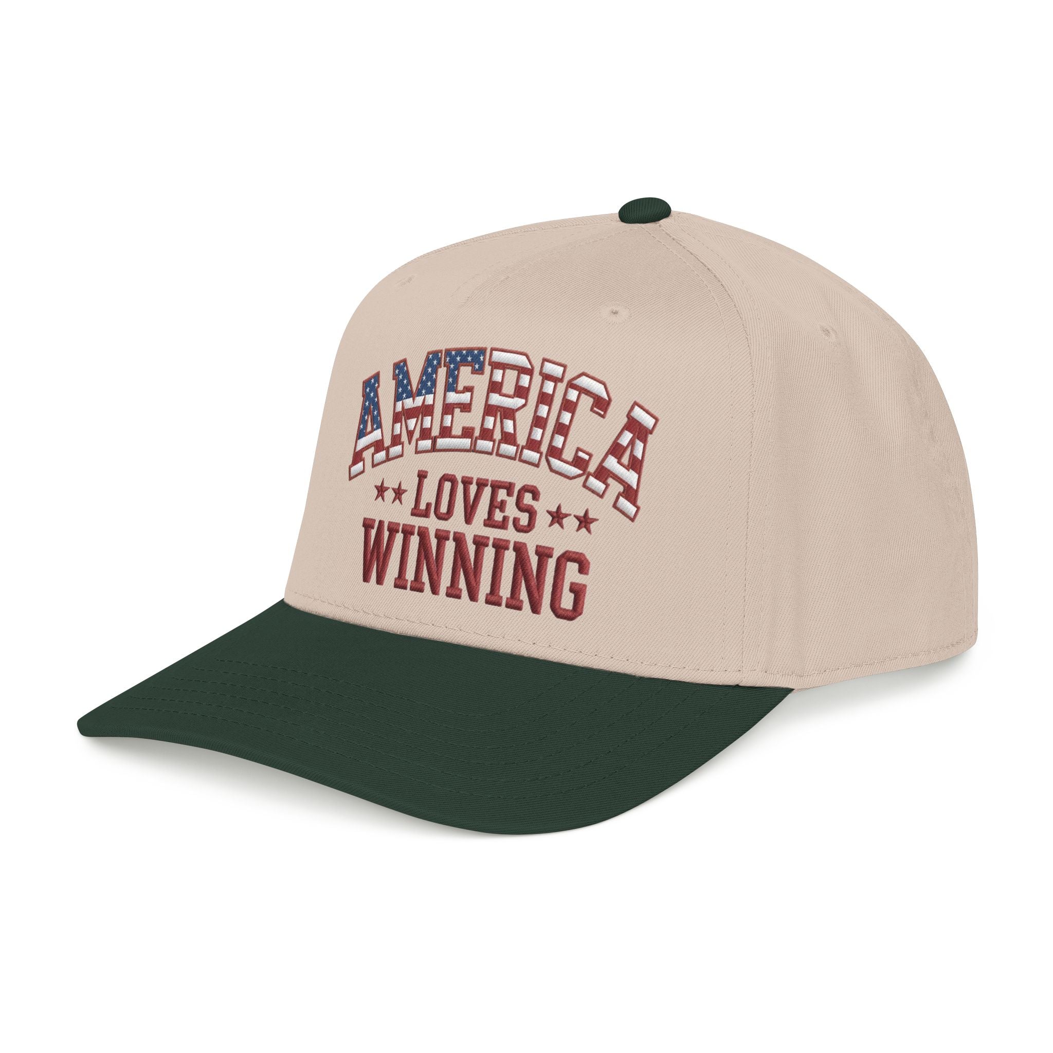 America Loves Winning Patriotic Hat – American Flag Cap