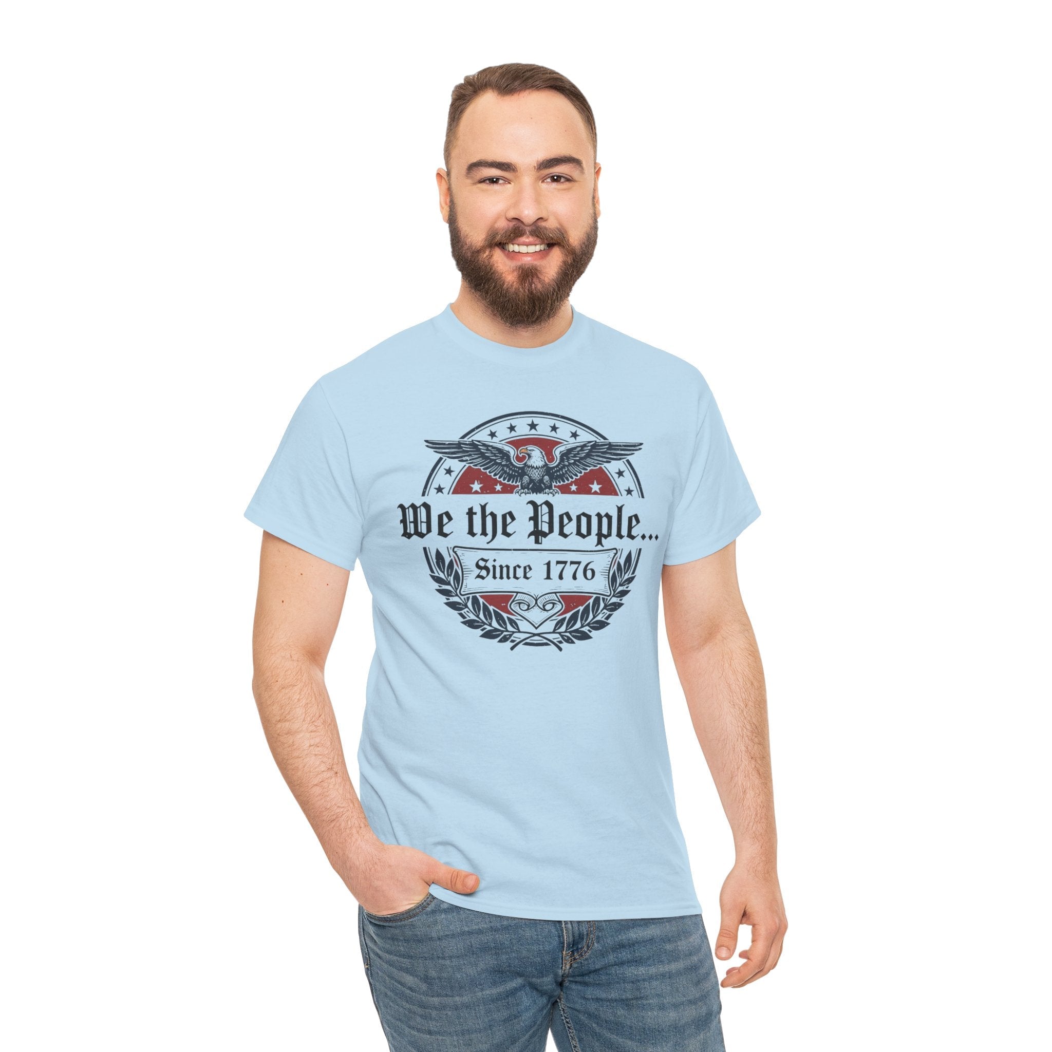 We The People Since 1776 Patriotic T-Shirt – American Heritage Insignia Tee Printify