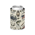 Vintage Americana Outdoors Can Cooler Printify