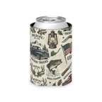 Vintage Americana Outdoors Can Cooler Printify