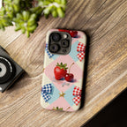 Americana Coquette Cherry Picnic Phone Case Printify