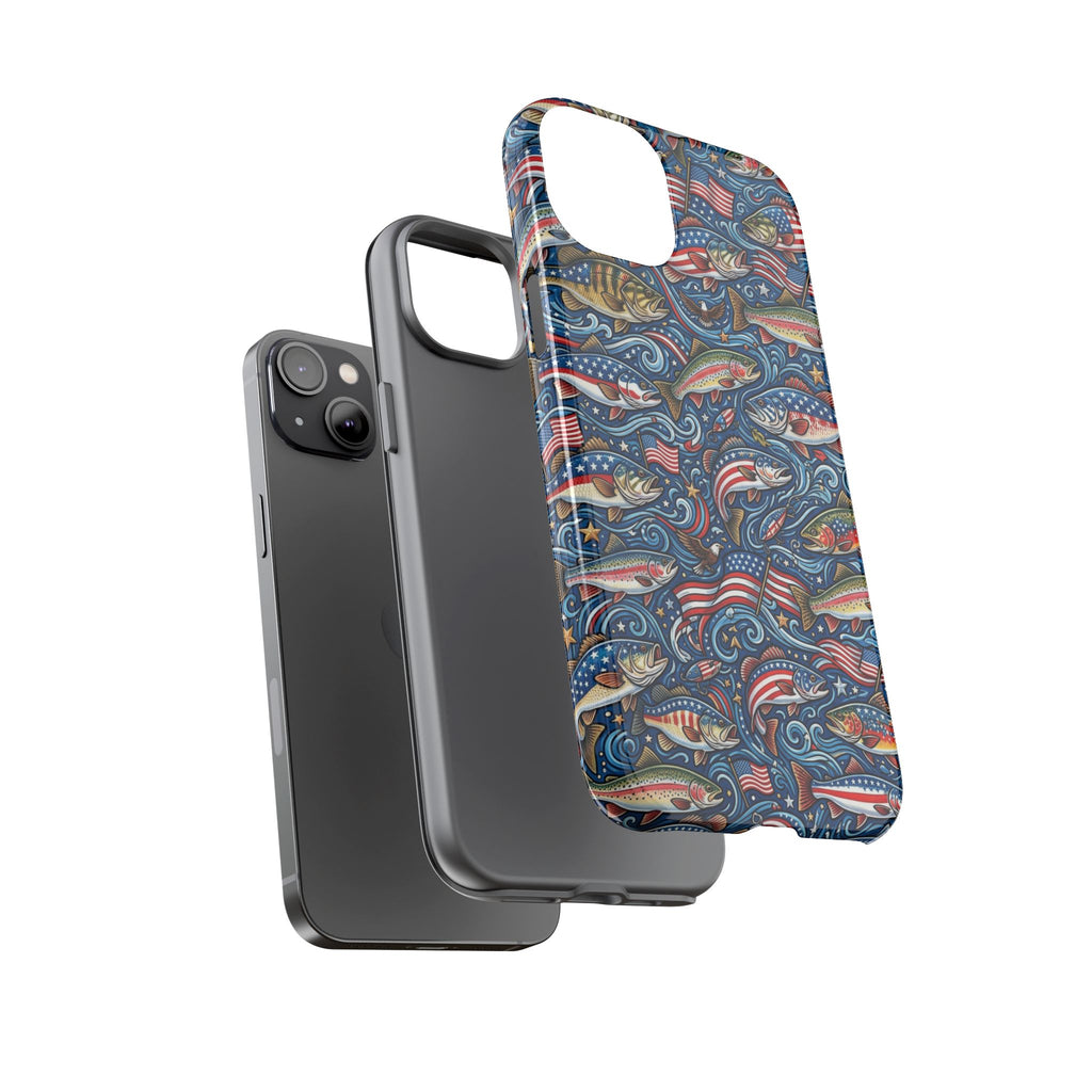 Patriotic Fishing Waters Phone Case Printify