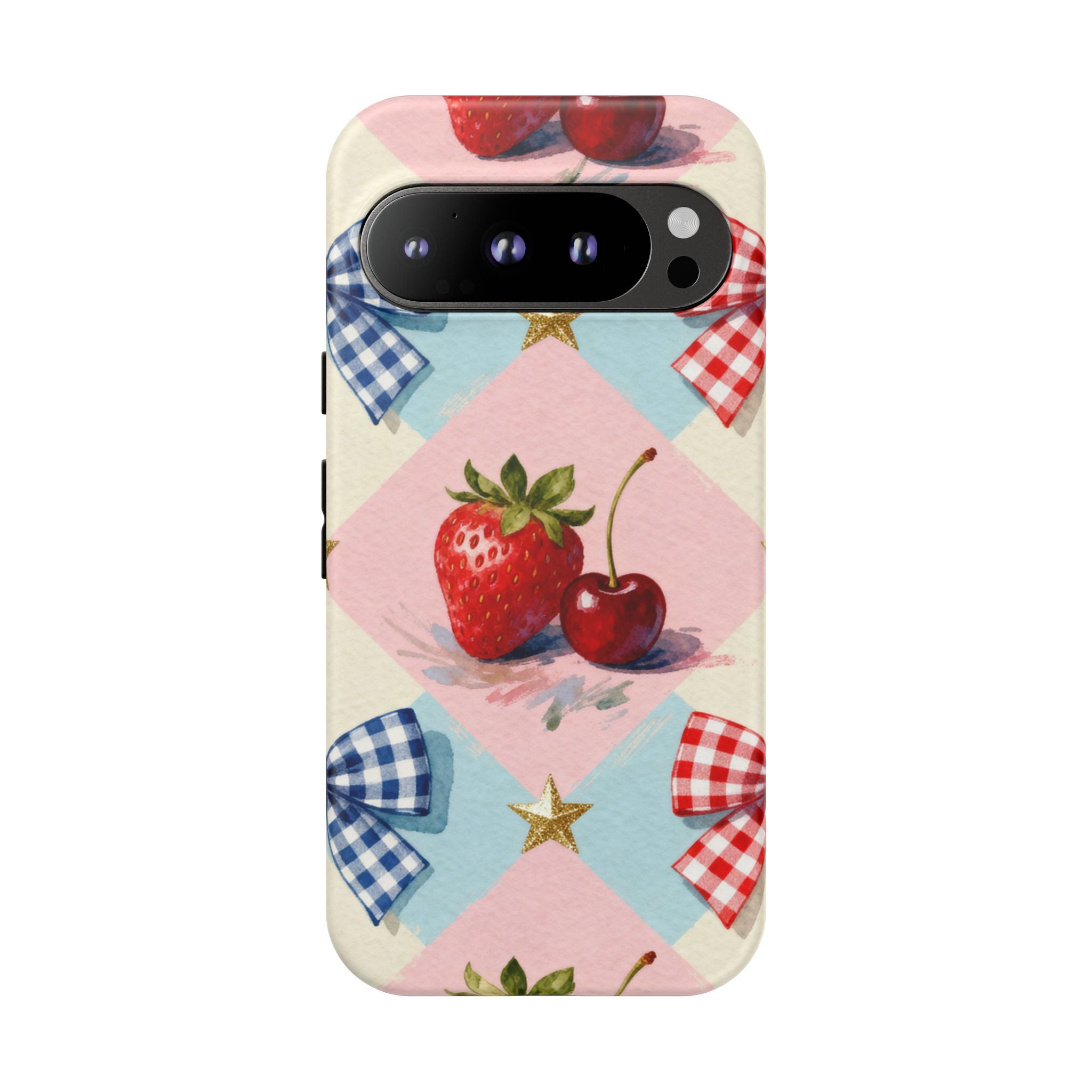 Americana Coquette Cherry Picnic Phone Case Printify