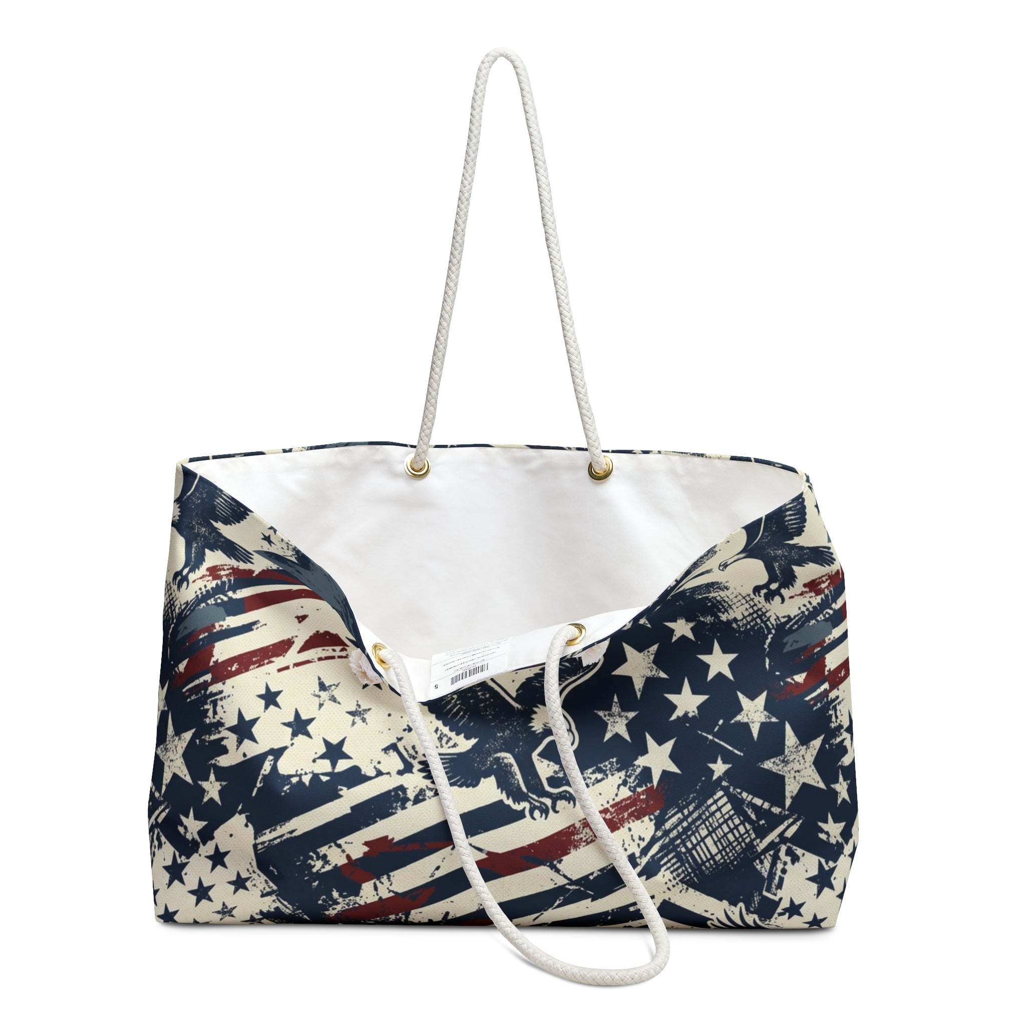 Vintage Americana Eagle Weekender Tote Printify