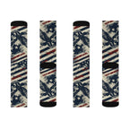 Freedom Eagle Crew Socks – Vintage Patriotic American Eagle Socks Printify