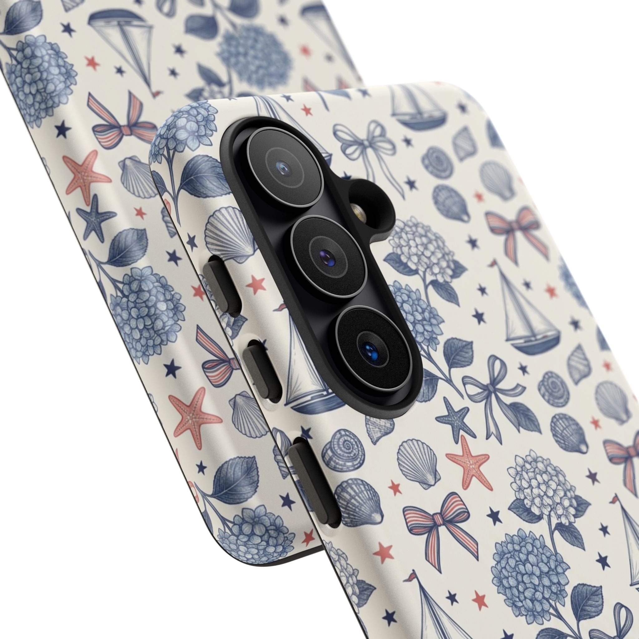 Coastal Americana Hydrangea Phone Case Printify