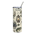 Bass Fishing 20oz Stainless Steel Tumbler — Insulated Fishing Travel Mug Printify