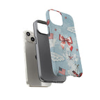 Americana Coquette Cherry Bow Phone Case Printify