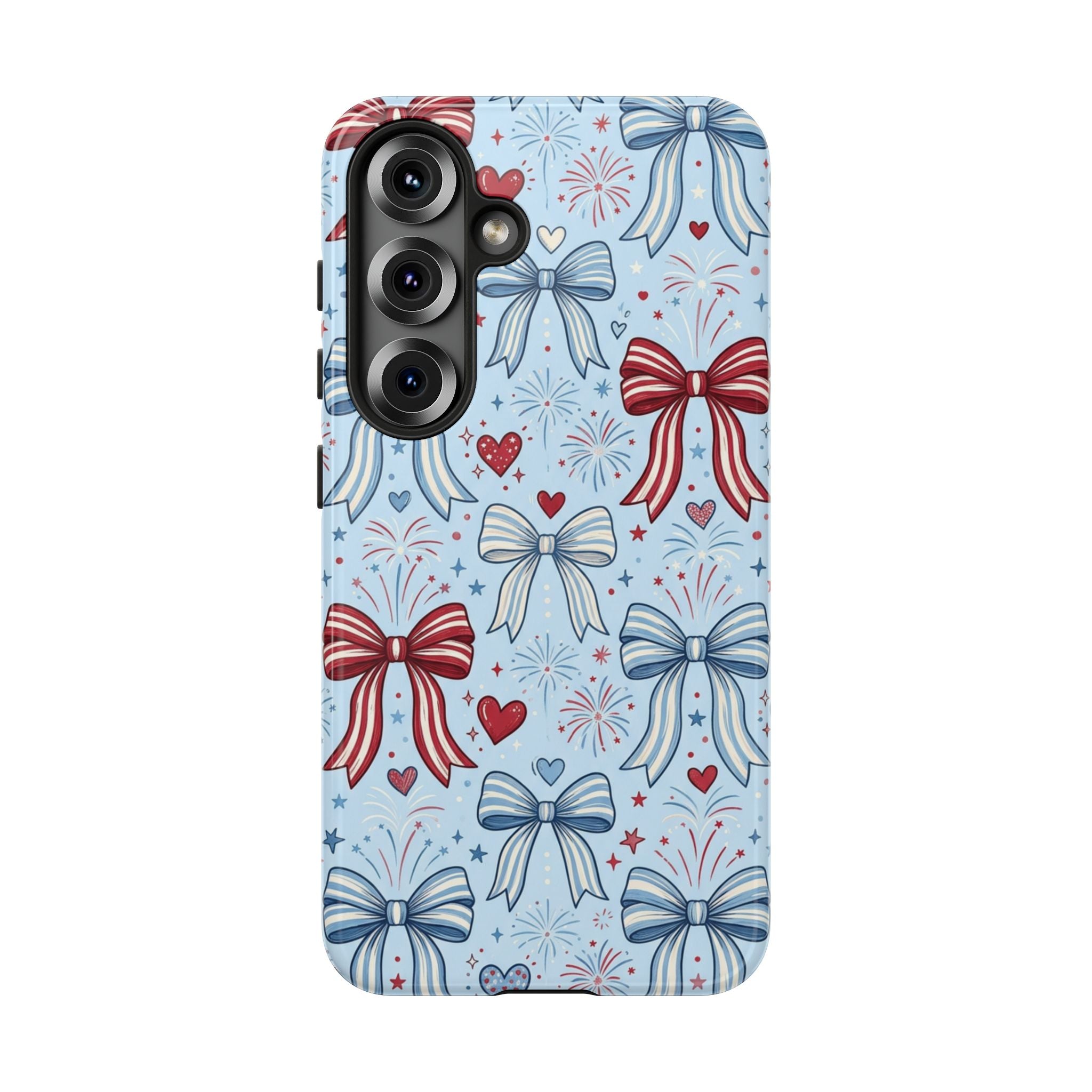 Patriotic Coquette Bows & Fireworks Phone Case Printify