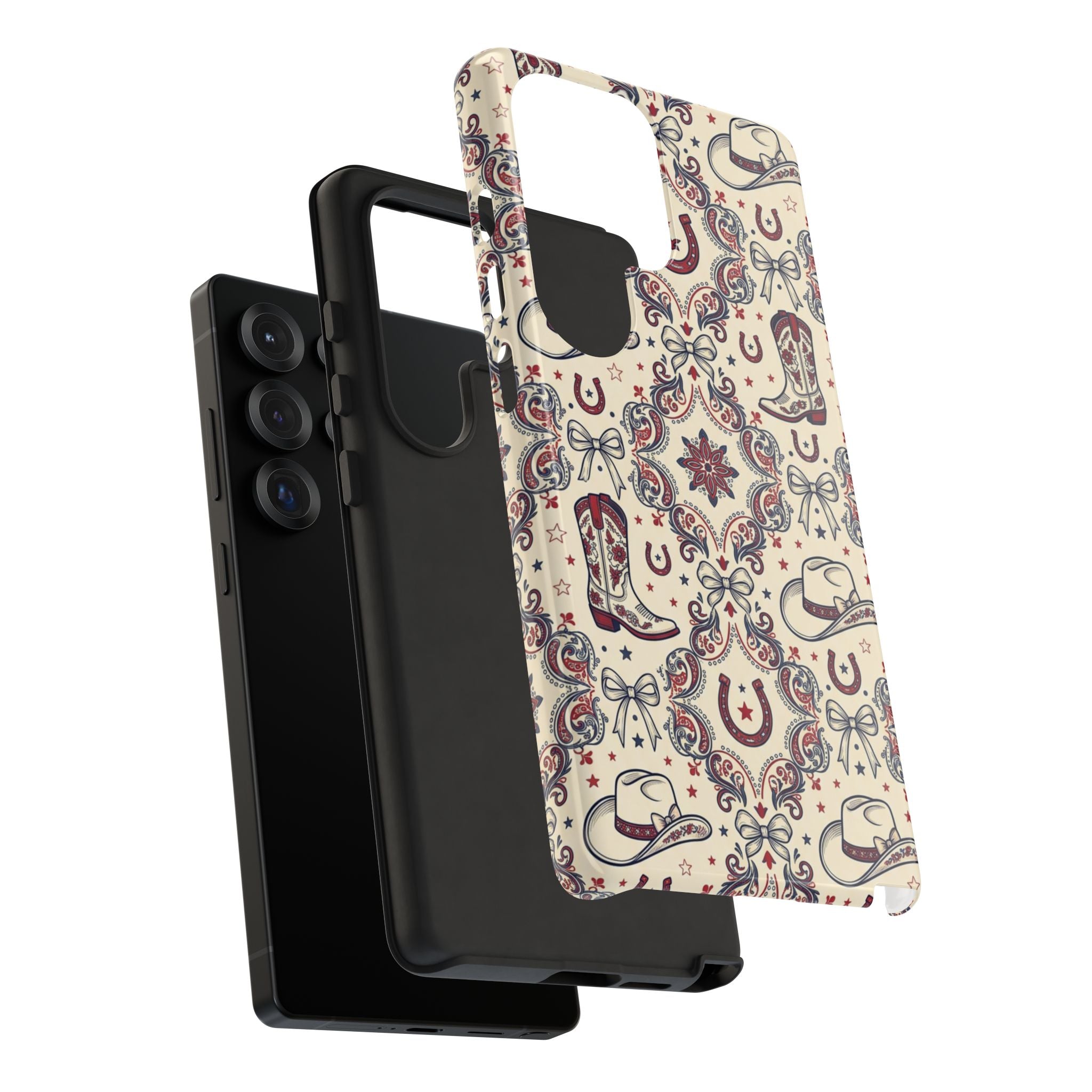 Americana Cowgirl Coquette Phone Case Printify