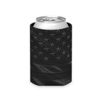 All-Black American Flag Can Cooler — Patriotic Koozie