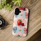 Americana Coquette Cherry Picnic Phone Case Printify