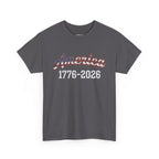 "America 1776–2026" Patriotic Unisex Cotton T-Shirt Printify