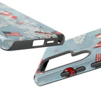 Americana Coquette Cherry Bow Phone Case Printify