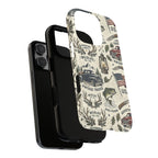 Patriotic Outdoors Phone Case – Bass Fishing & Vintage Americana Case Printify