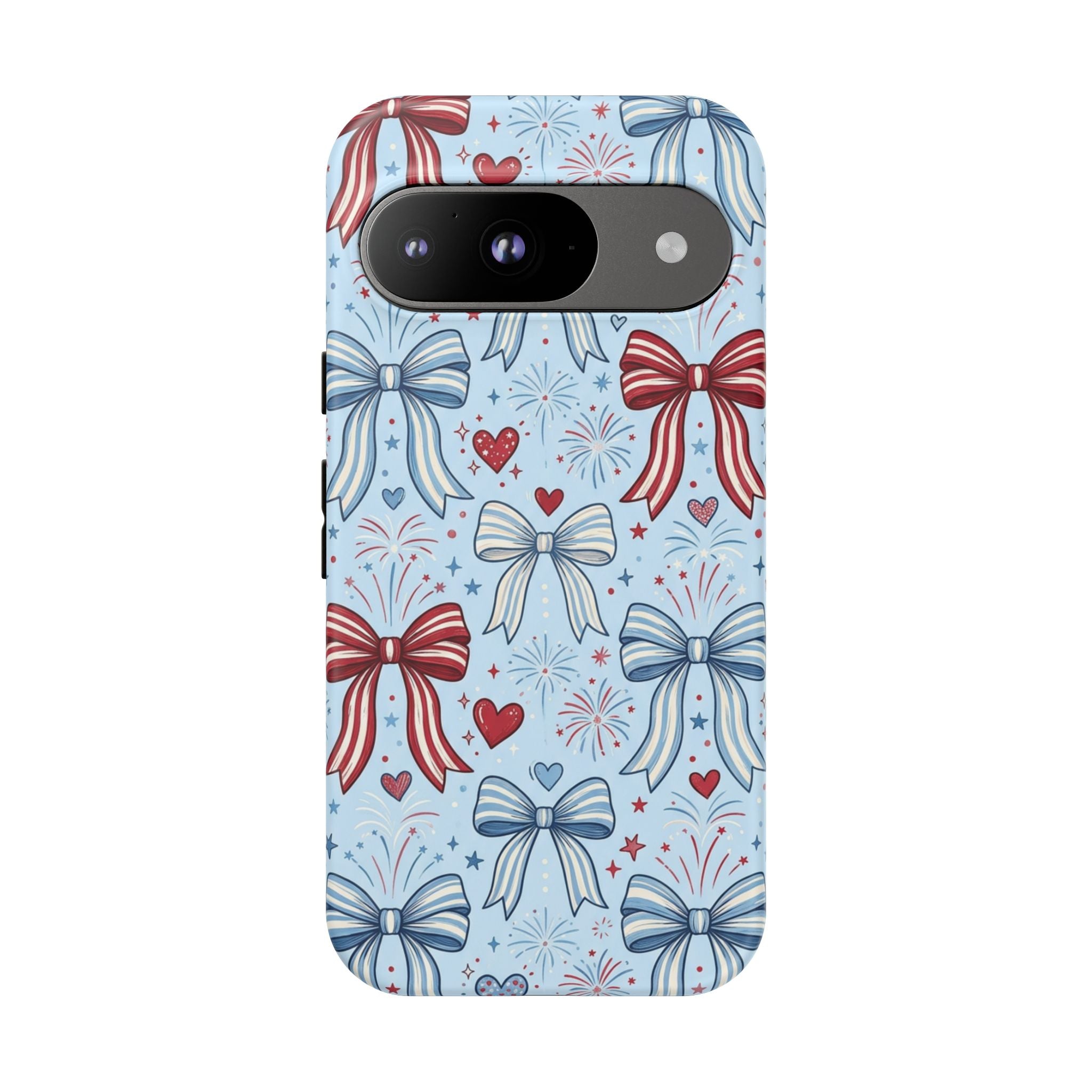 Patriotic Coquette Bows & Fireworks Phone Case Printify