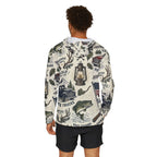 Backwoods Americana Performance Hoodie – Vintage Outdoor Adventure Hooded Shirt Printify
