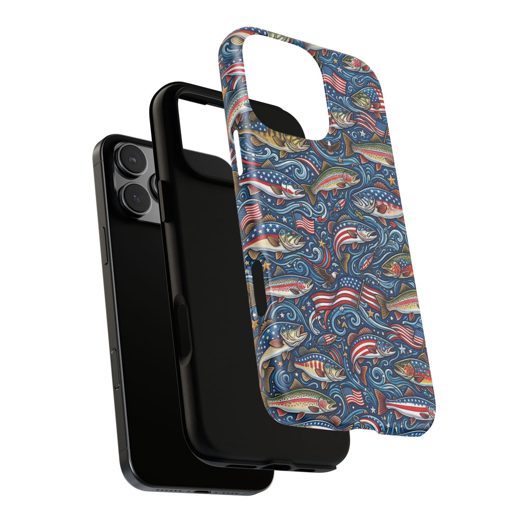 Patriotic Fishing Waters Phone Case Printify