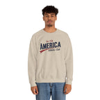America Athletic Club Heritage Crewneck – Vintage Americana Sweatshirt Printify