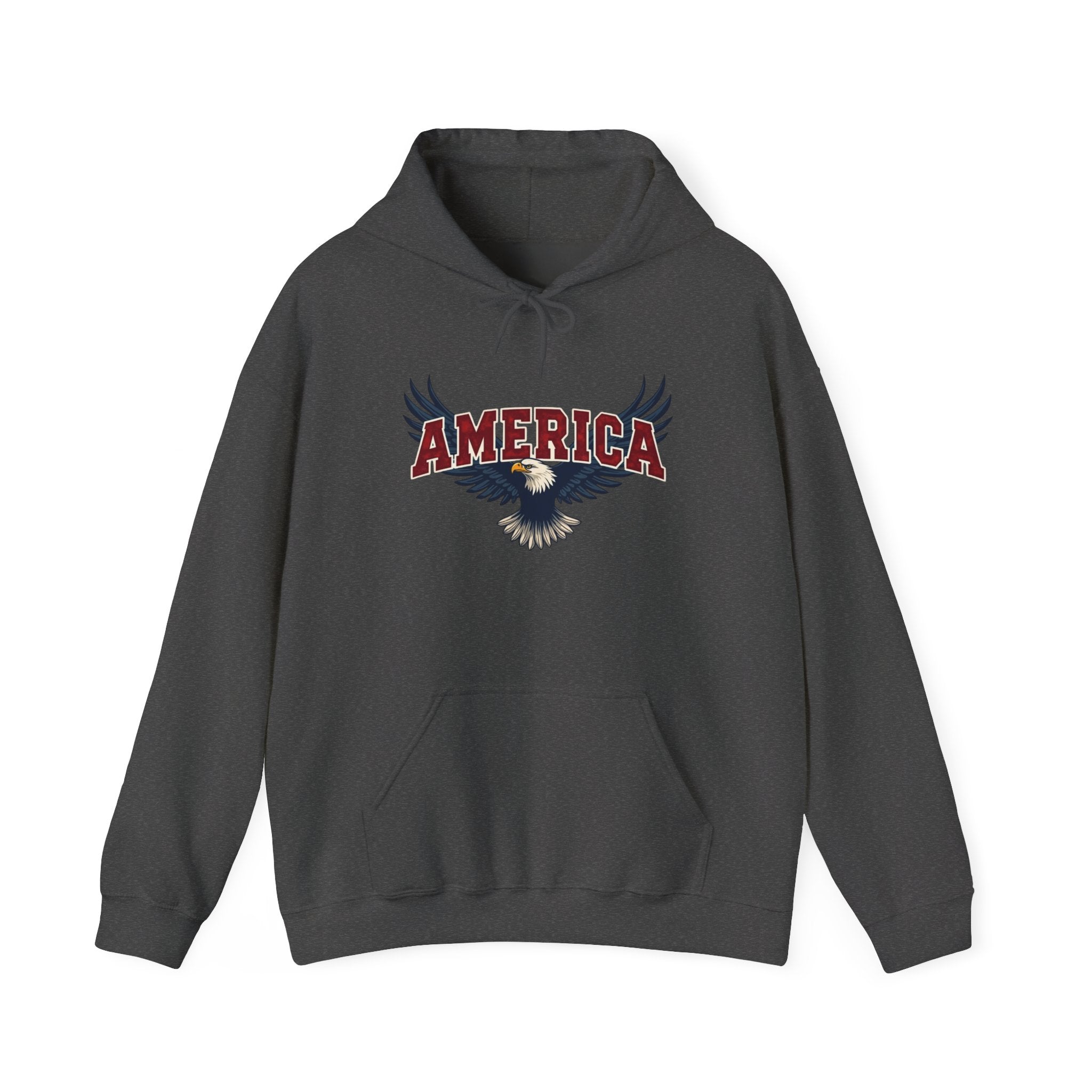 America Eagle Hoodie — Patriotic Bald Eagle Sweatshirt Printify