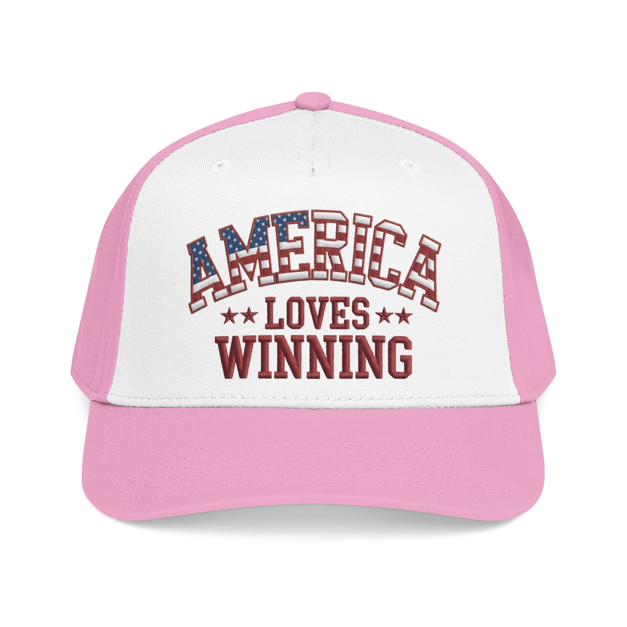 America Loves Winning Patriotic Hat – American Flag Cap