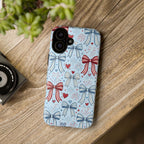 Patriotic Coquette Bows & Fireworks Phone Case Printify