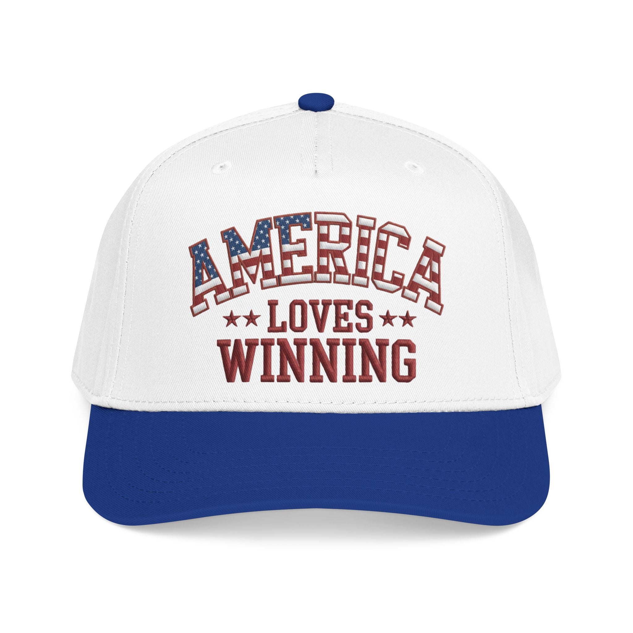 America Loves Winning Patriotic Hat – American Flag Cap