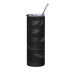 20oz Stainless Steel Tumbler — All-Black American Flag Printify
