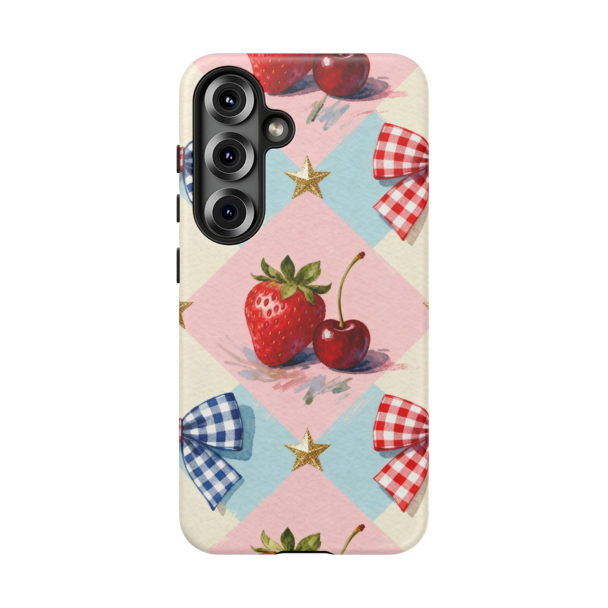 Americana Coquette Cherry Picnic Phone Case Printify
