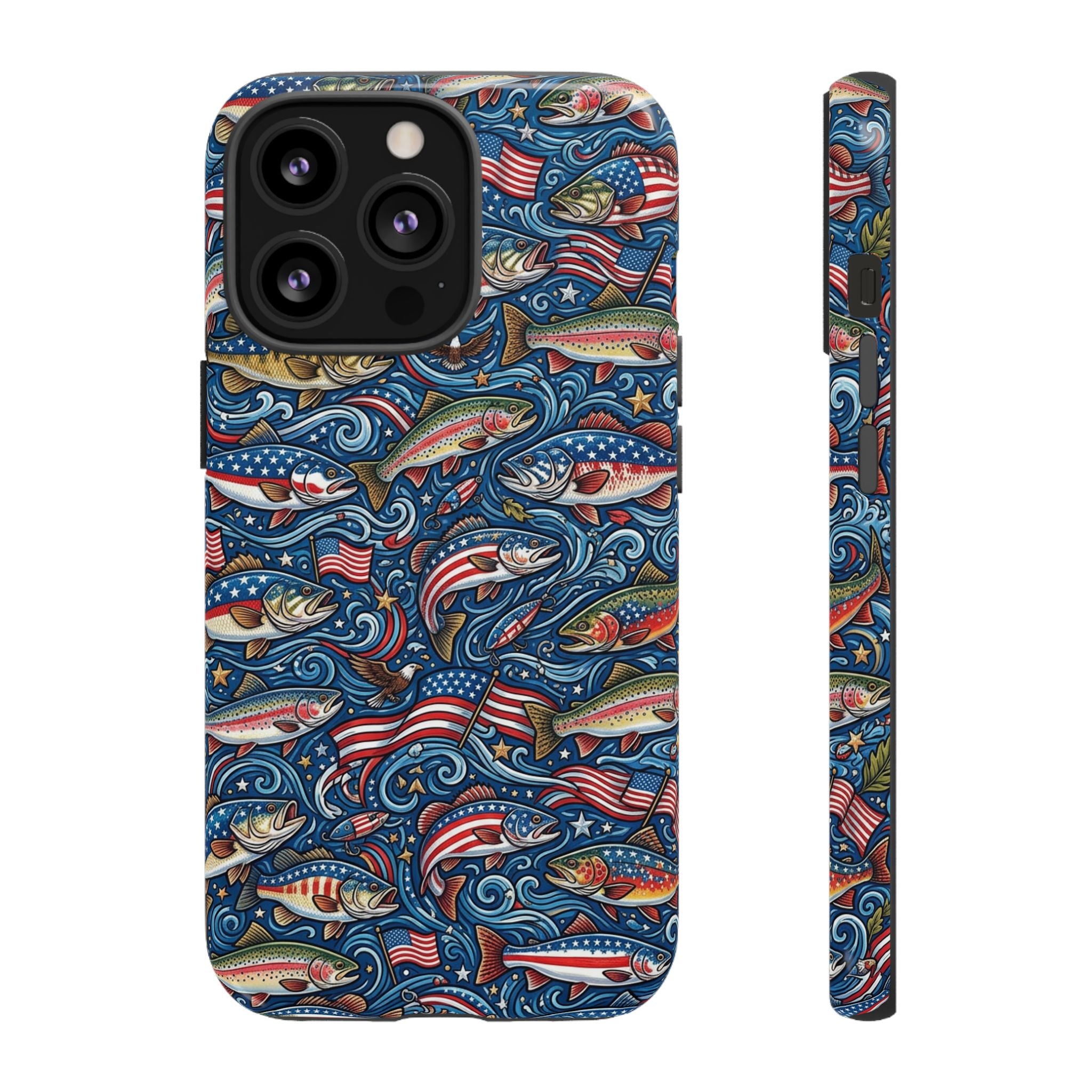 Patriotic Fishing Waters Phone Case Printify