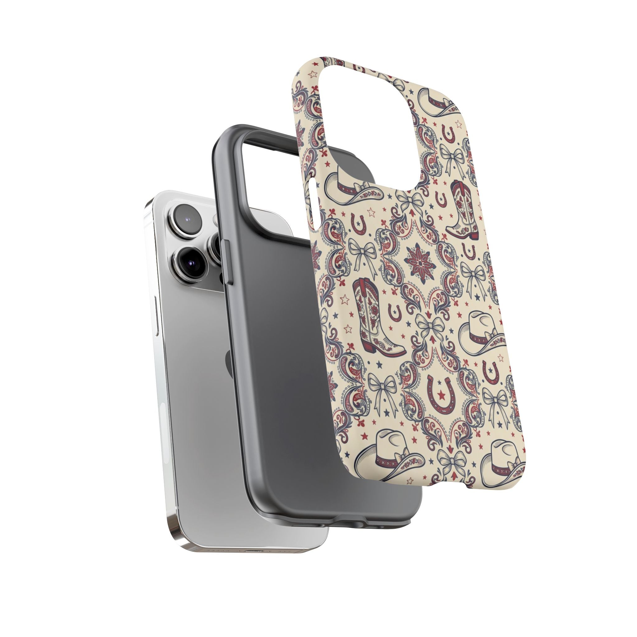 Americana Cowgirl Coquette Phone Case Printify