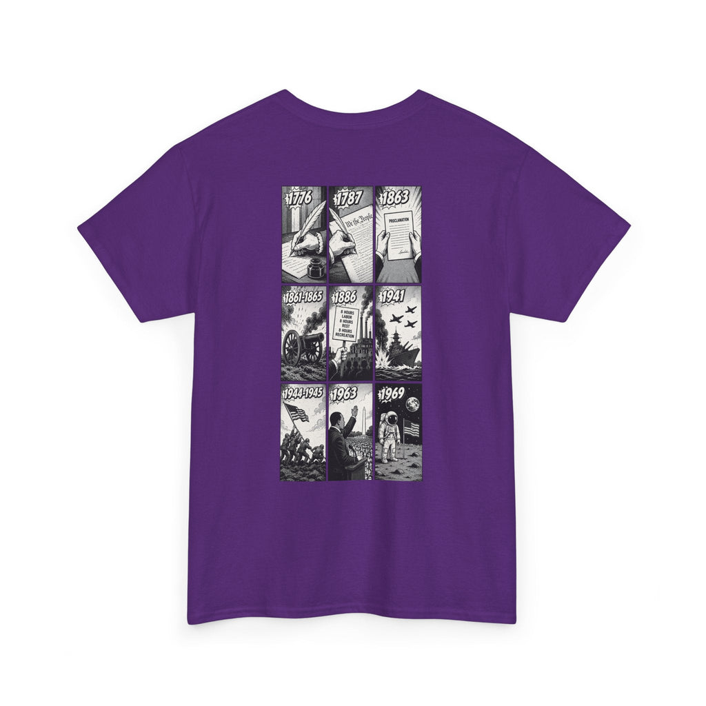 America Comic Book History T-Shirt Printify