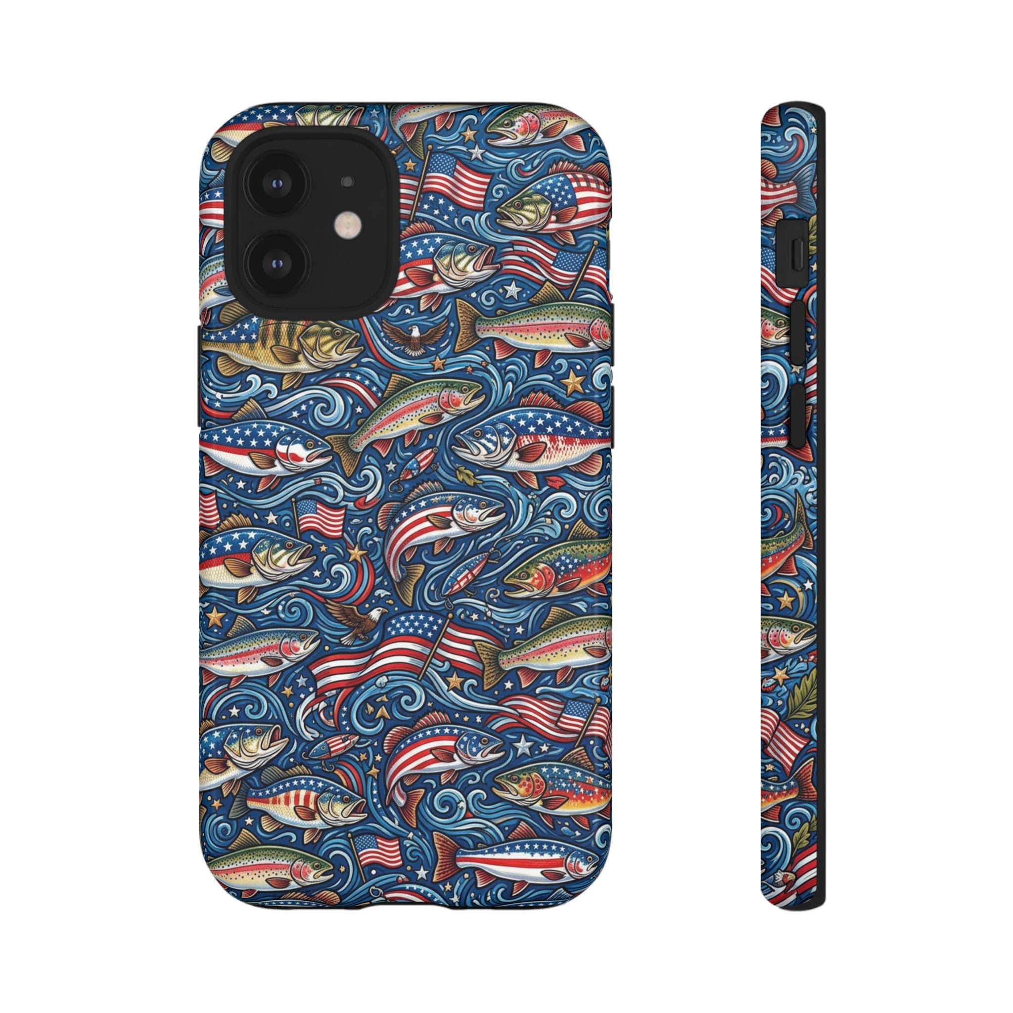 Patriotic Fishing Waters Phone Case Printify