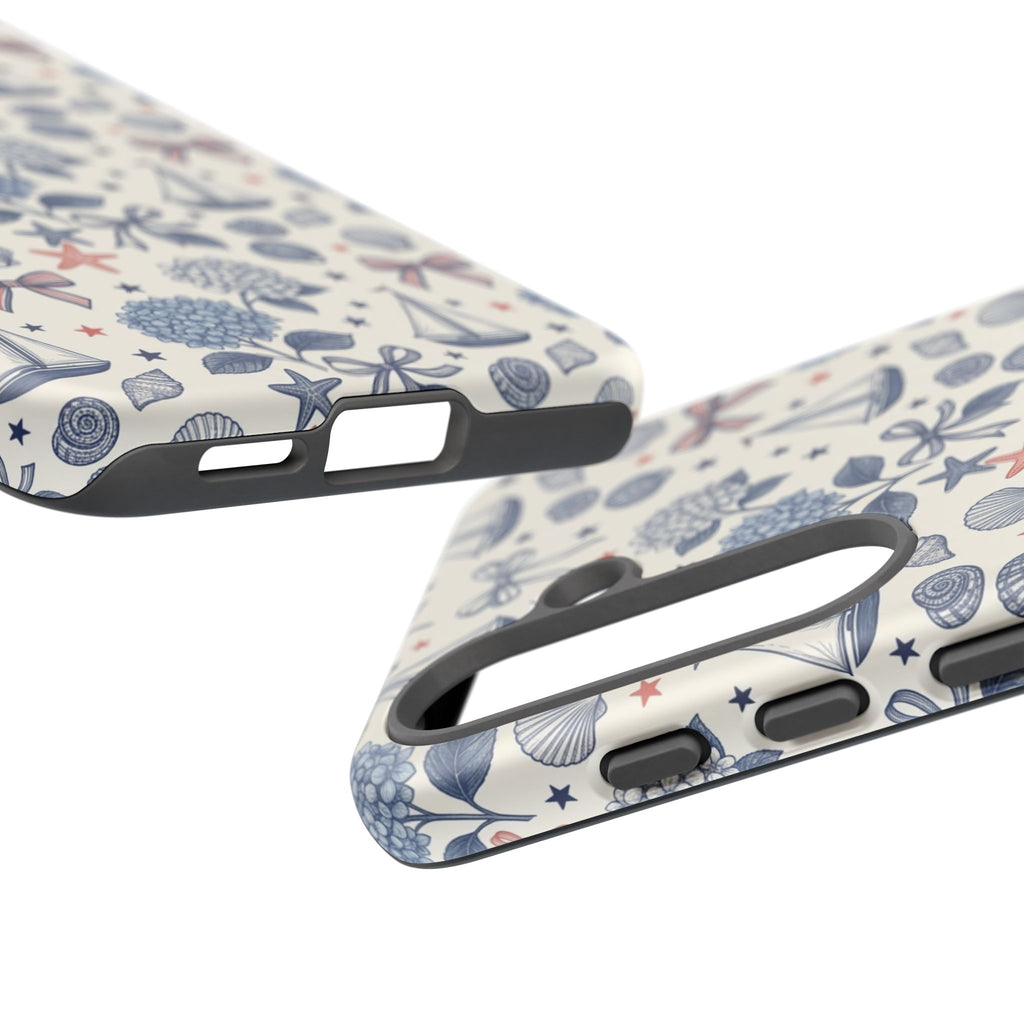 Coastal Americana Hydrangea Phone Case Printify