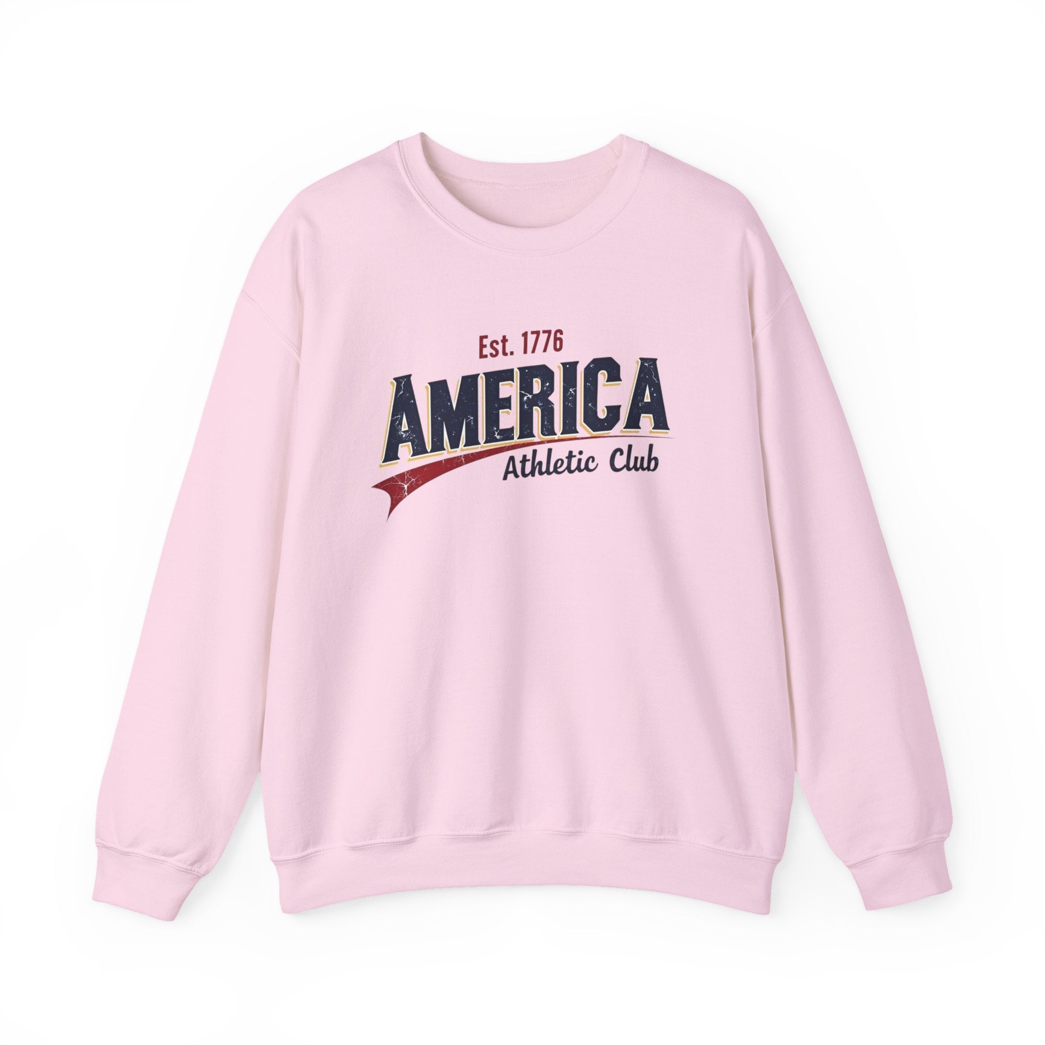 America Athletic Club Heritage Crewneck – Vintage Americana Sweatshirt Printify